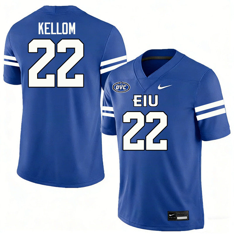 Eastern Illinois Panthers #22 Charles Kellom College Football Jerseys,Uniforms-Blue